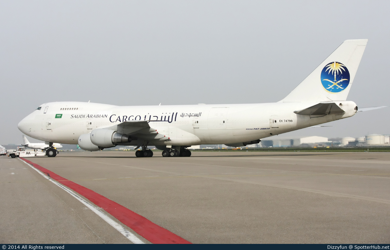 Photo of EK74799 - Boeing 747-281B(SF) operated by Saudi Arabian Airlines Cargo (opb Veteran Avia)