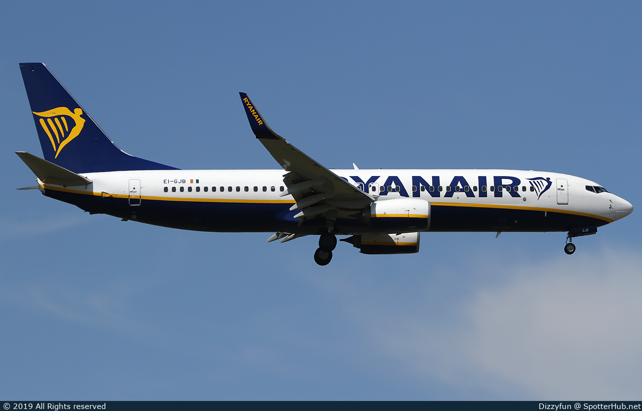 Photo of EI-GJB - Boeing 737-8AS operated by Ryanair