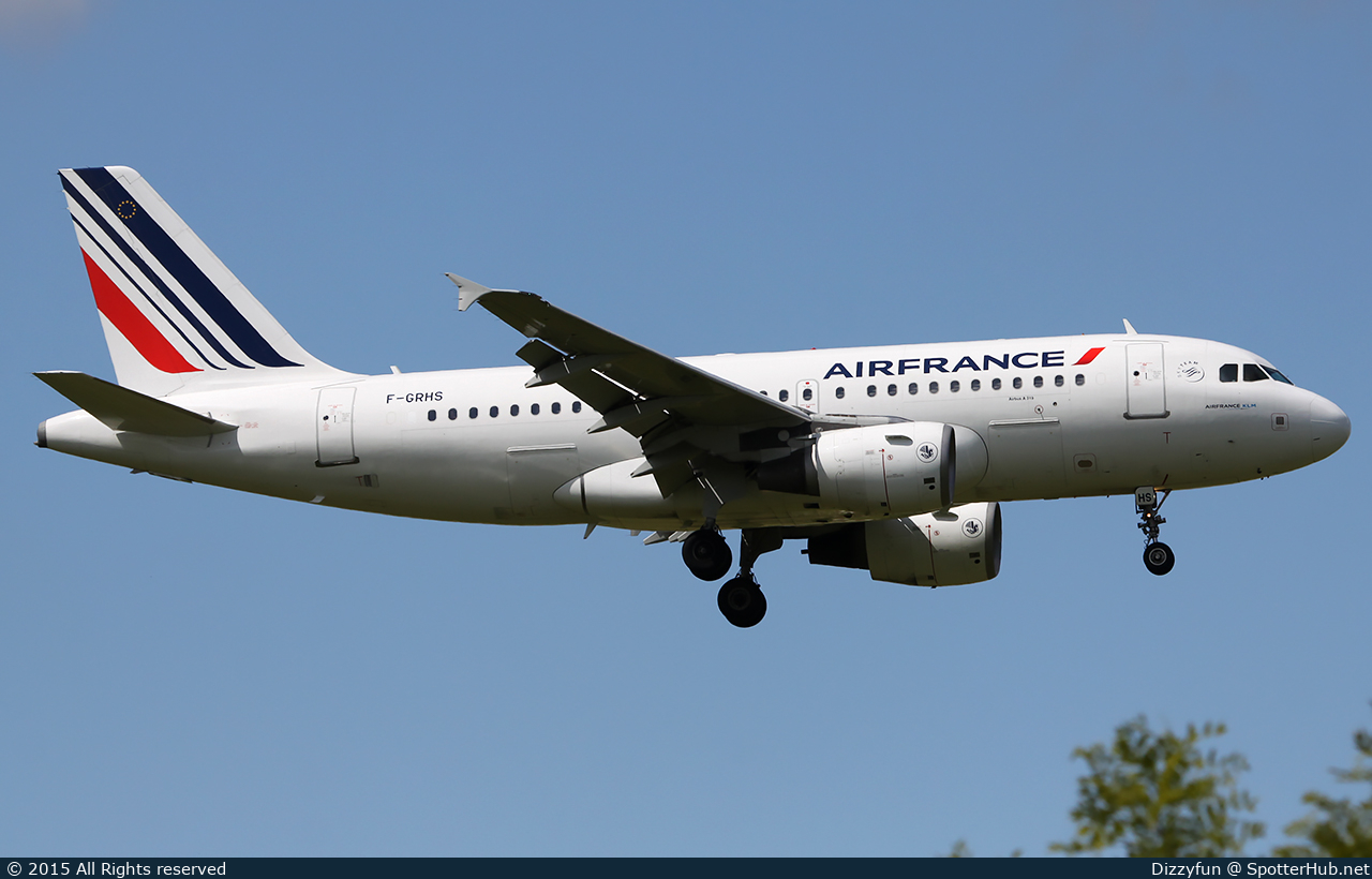 Photo of F-GRHS - Airbus A319-111 operated by Air France