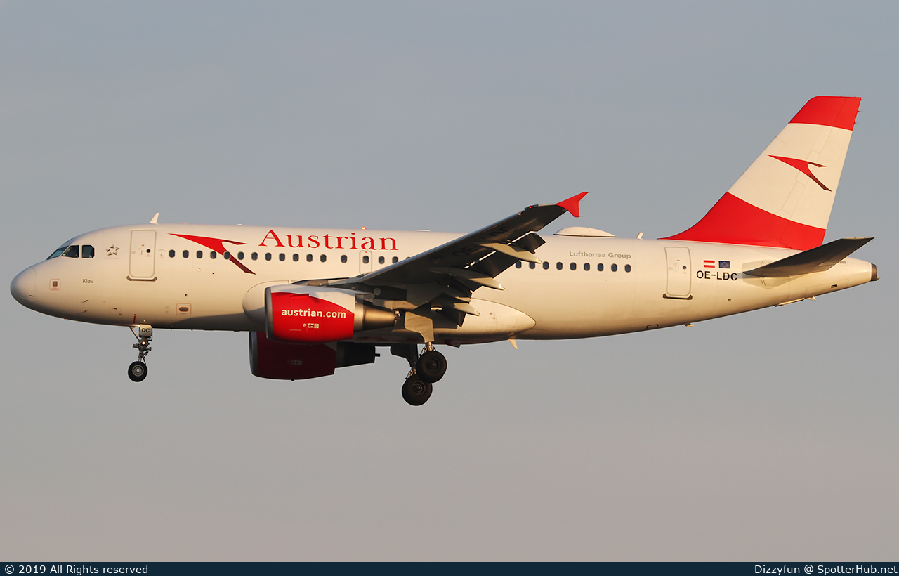 Photo of OE-LDC - Airbus A319-112 operated by Austrian Airlines