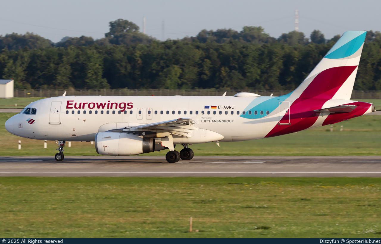 Photo of D-AGWJ - Airbus A319-132 operated by Eurowings