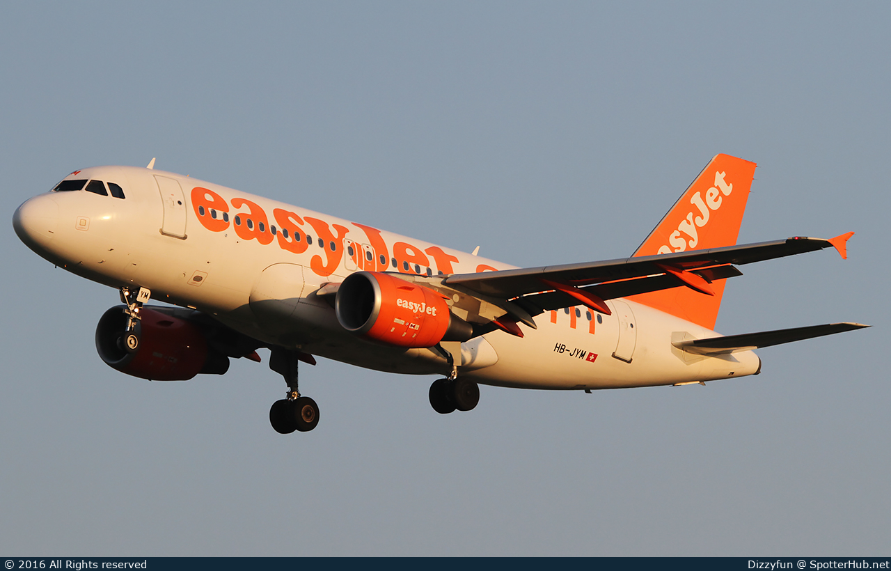 Photo of HB-JYM - Airbus A319-111 operated by easyJet Switzerland