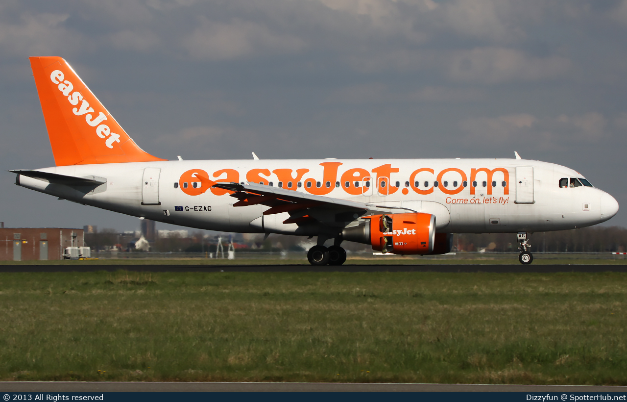 Photo of G-EZAG - Airbus A319-111 operated by easyJet