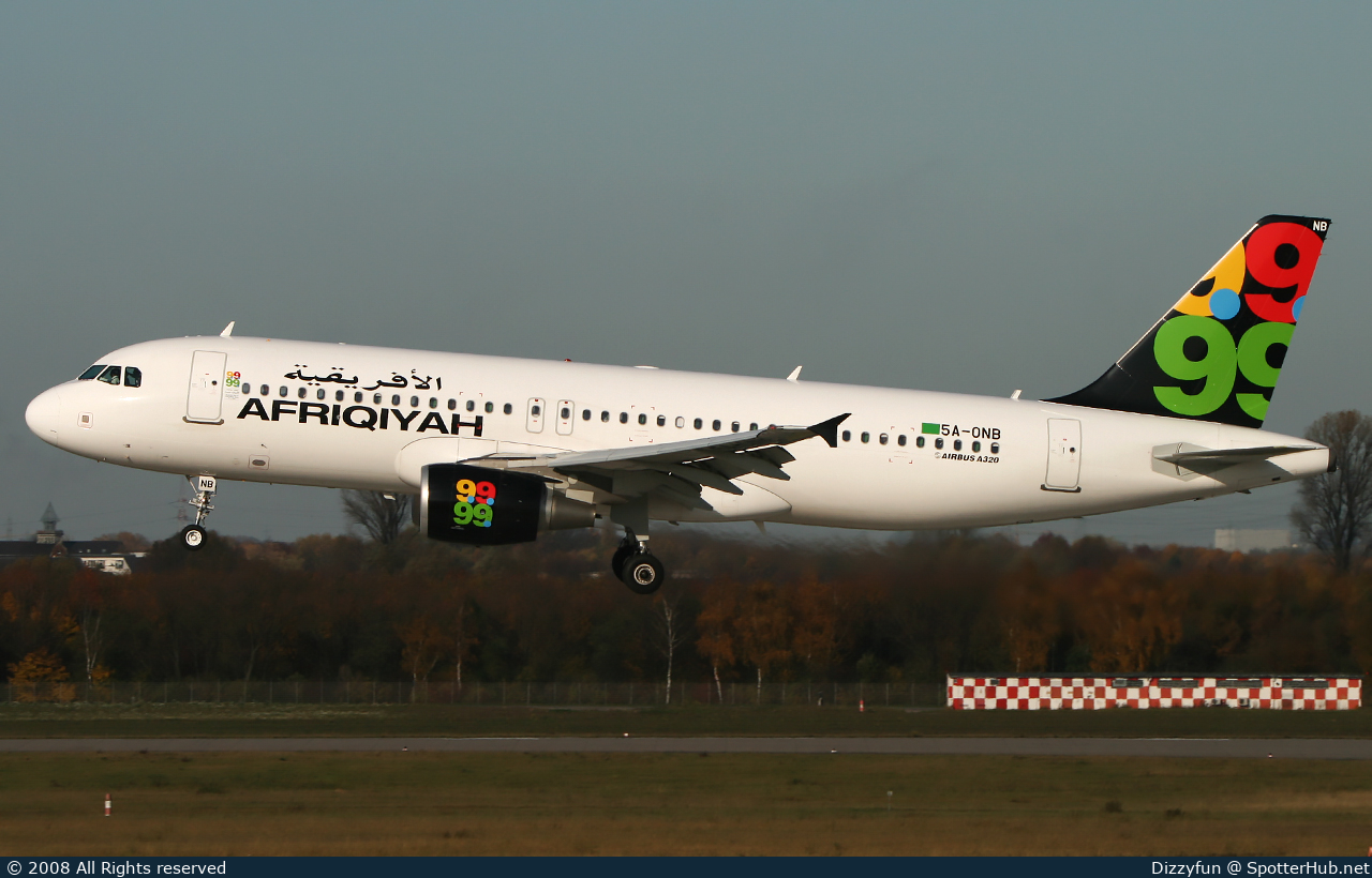 Photo of 5A-ONB - Airbus A320-214 operated by Afriqiyah Airways