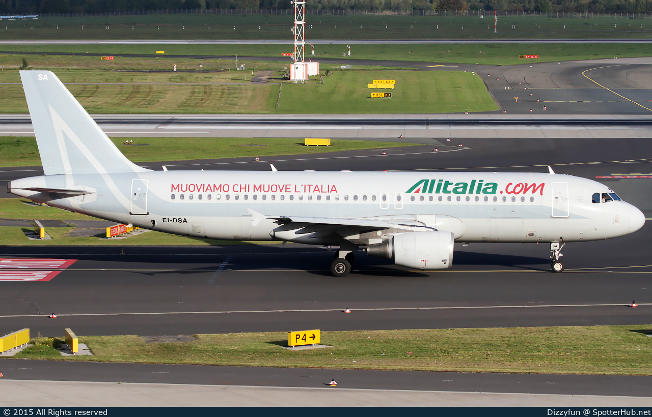Photo of EI-DSA - Airbus A320-216 operated by Alitalia