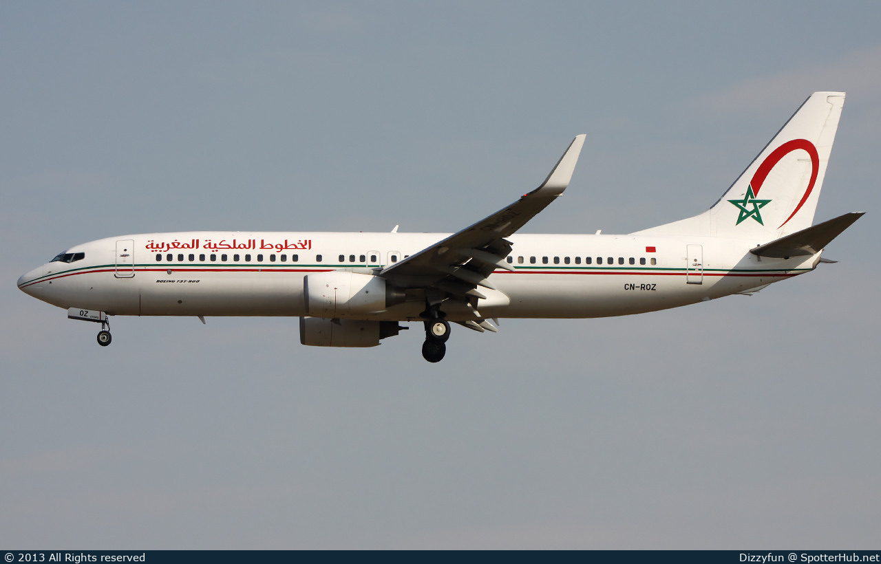 Photo of CN-ROZ - Boeing 737-8B6 operated by Royal Air Maroc