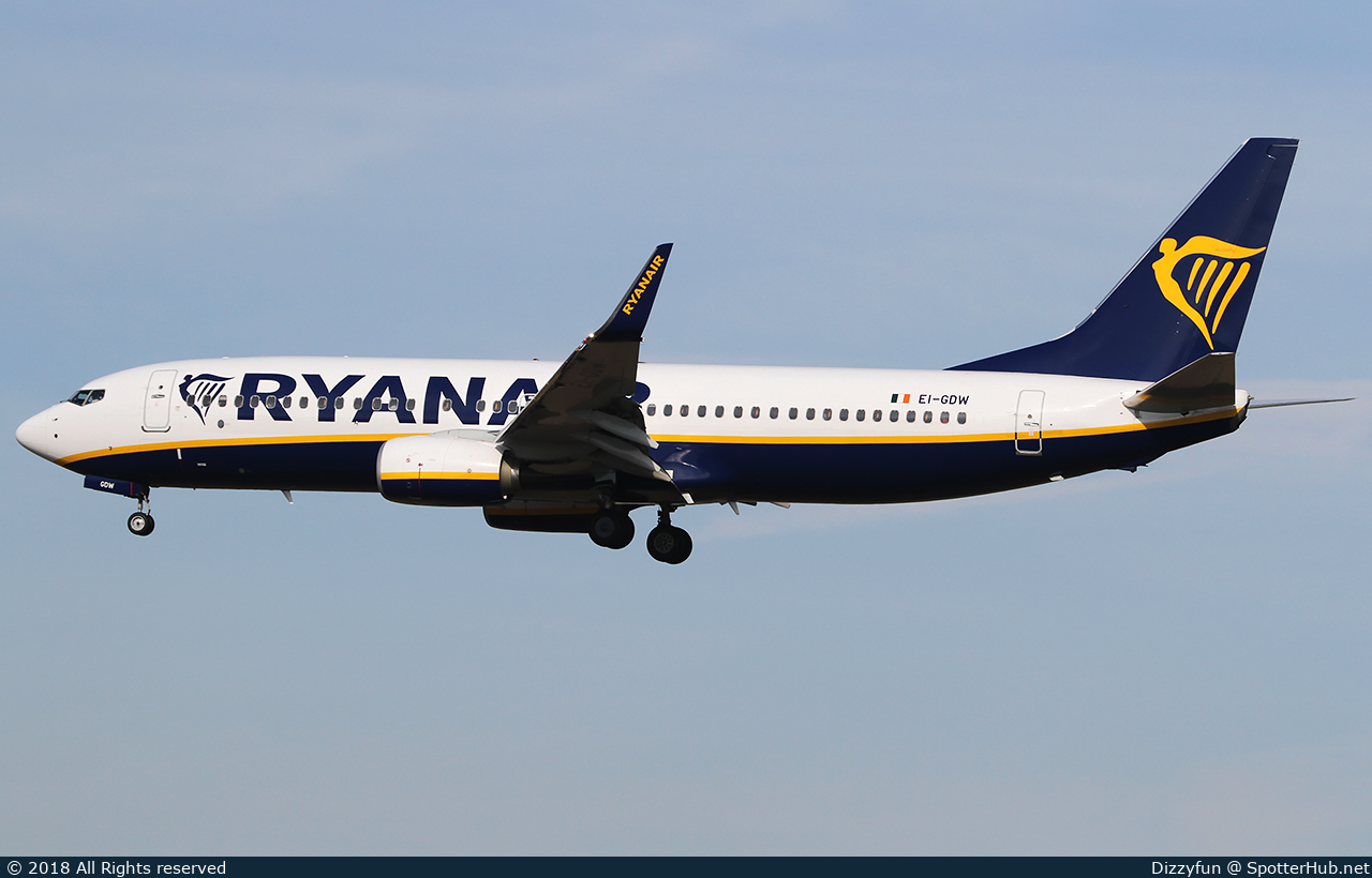 Photo of EI-GDW - Boeing 737-8AS operated by Ryanair