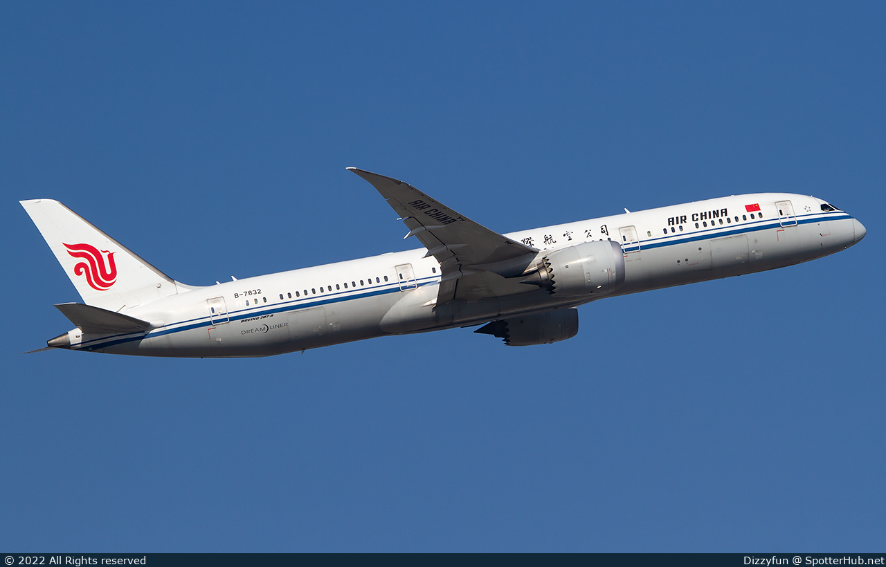 Photo of B-7832 - Boeing 787-9 Dreamliner operated by Air China