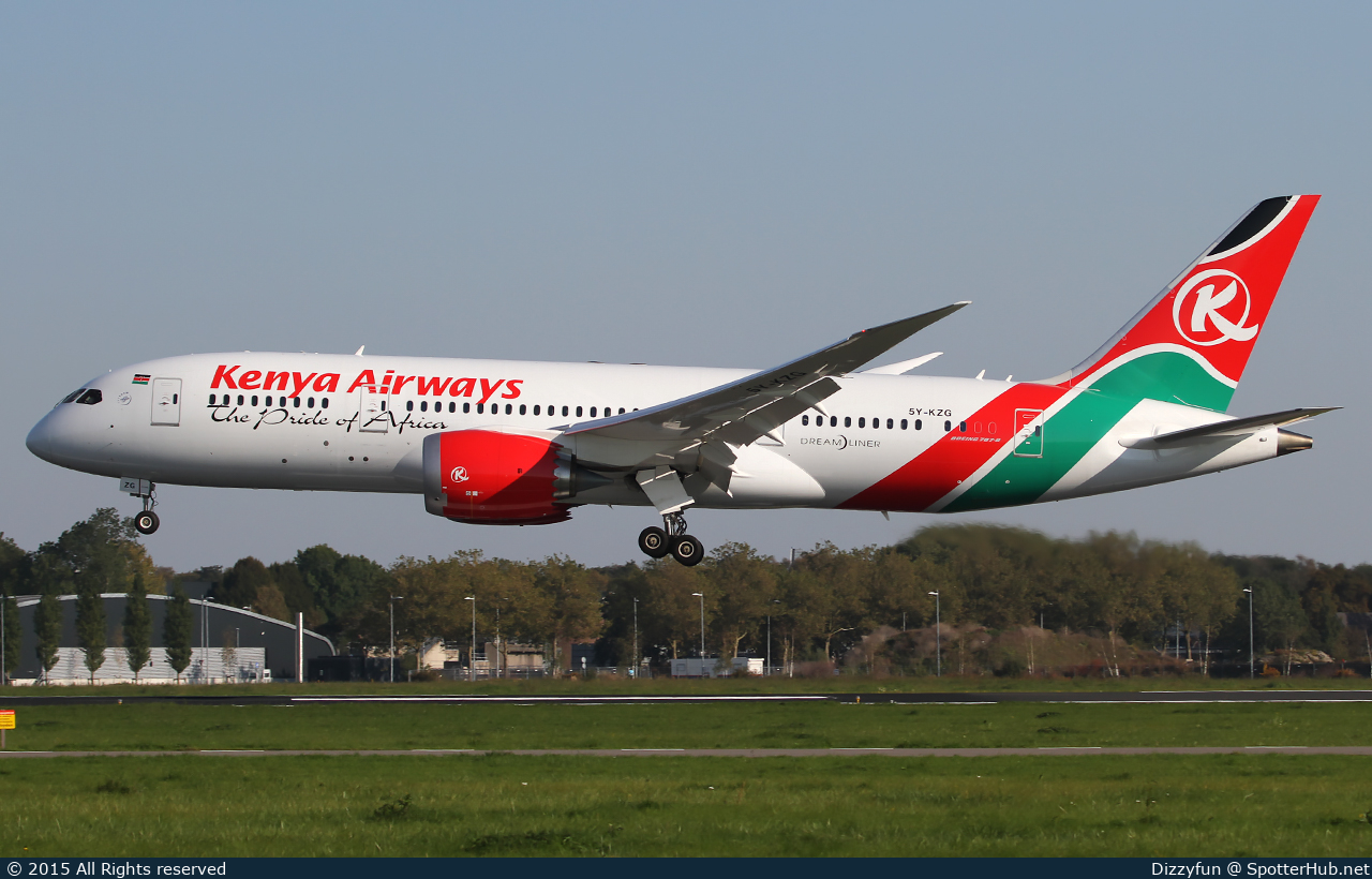 Photo of 5Y-KZG - Boeing 787-8 Dreamliner operated by Kenya Airways