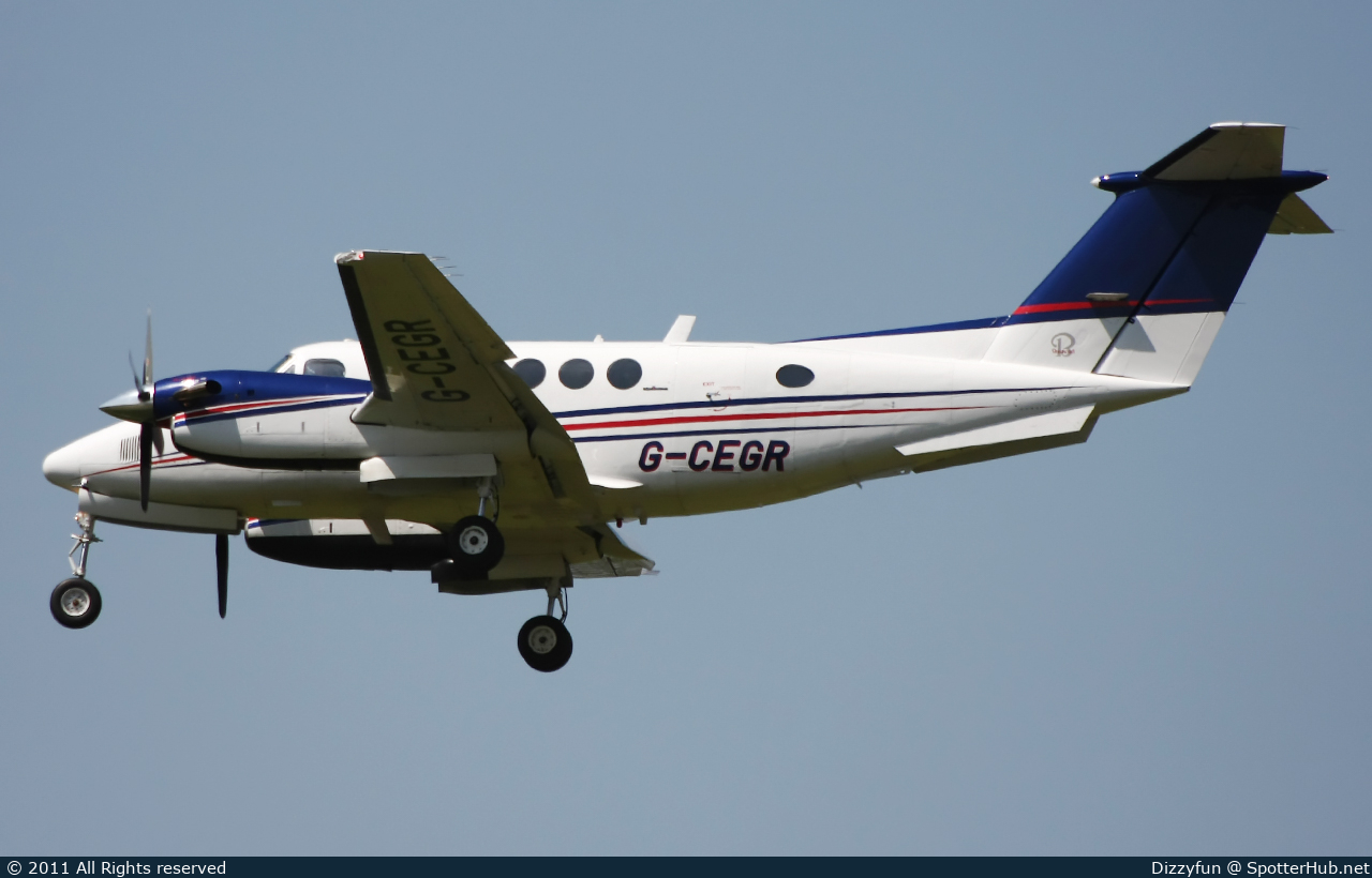 Photo of G-CEGR - Beechcraft 200 Super King Air operated by Henfield Lodge Aviation