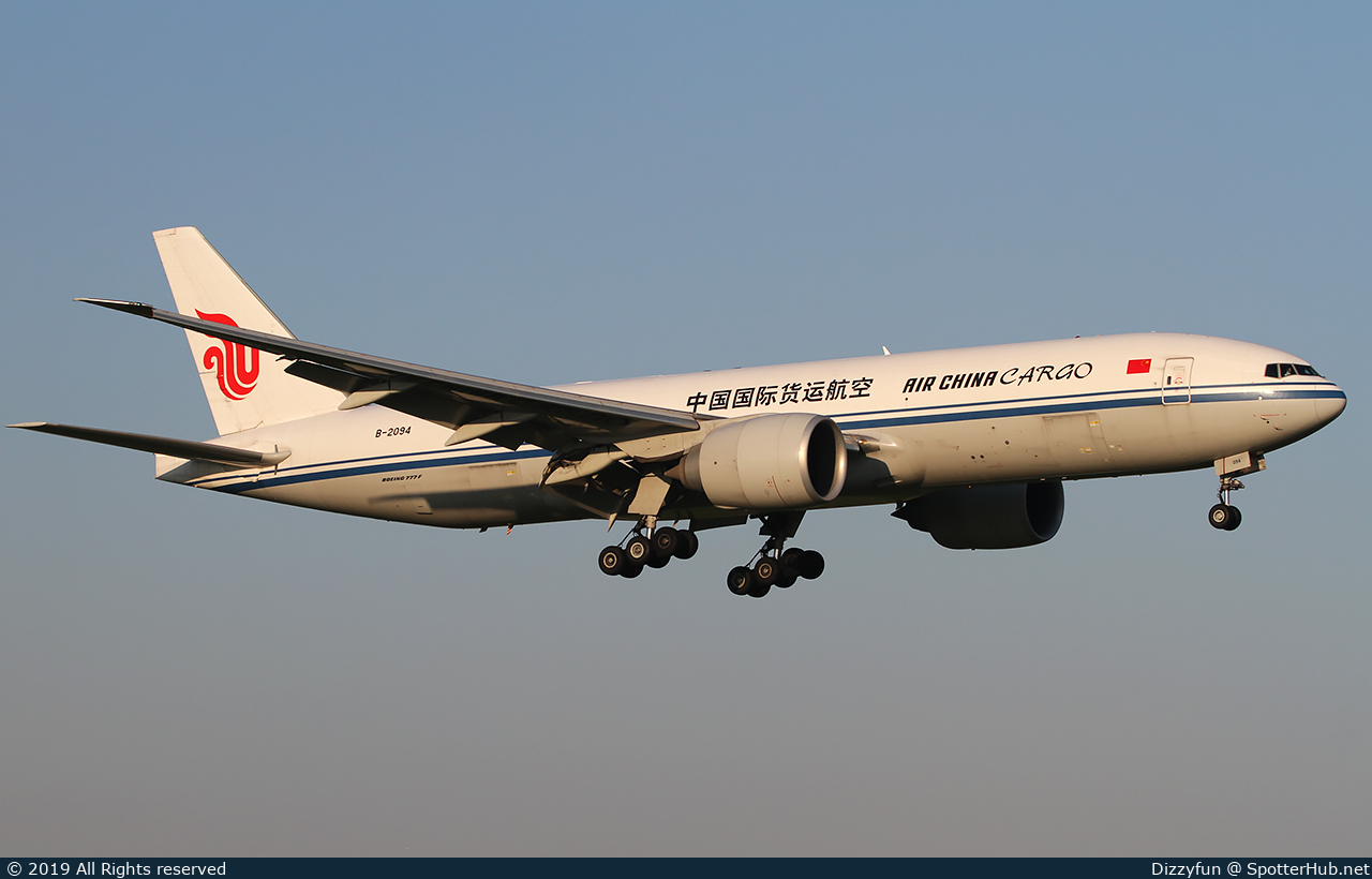Photo of B-2094 - Boeing 777-FFT operated by Air China Cargo