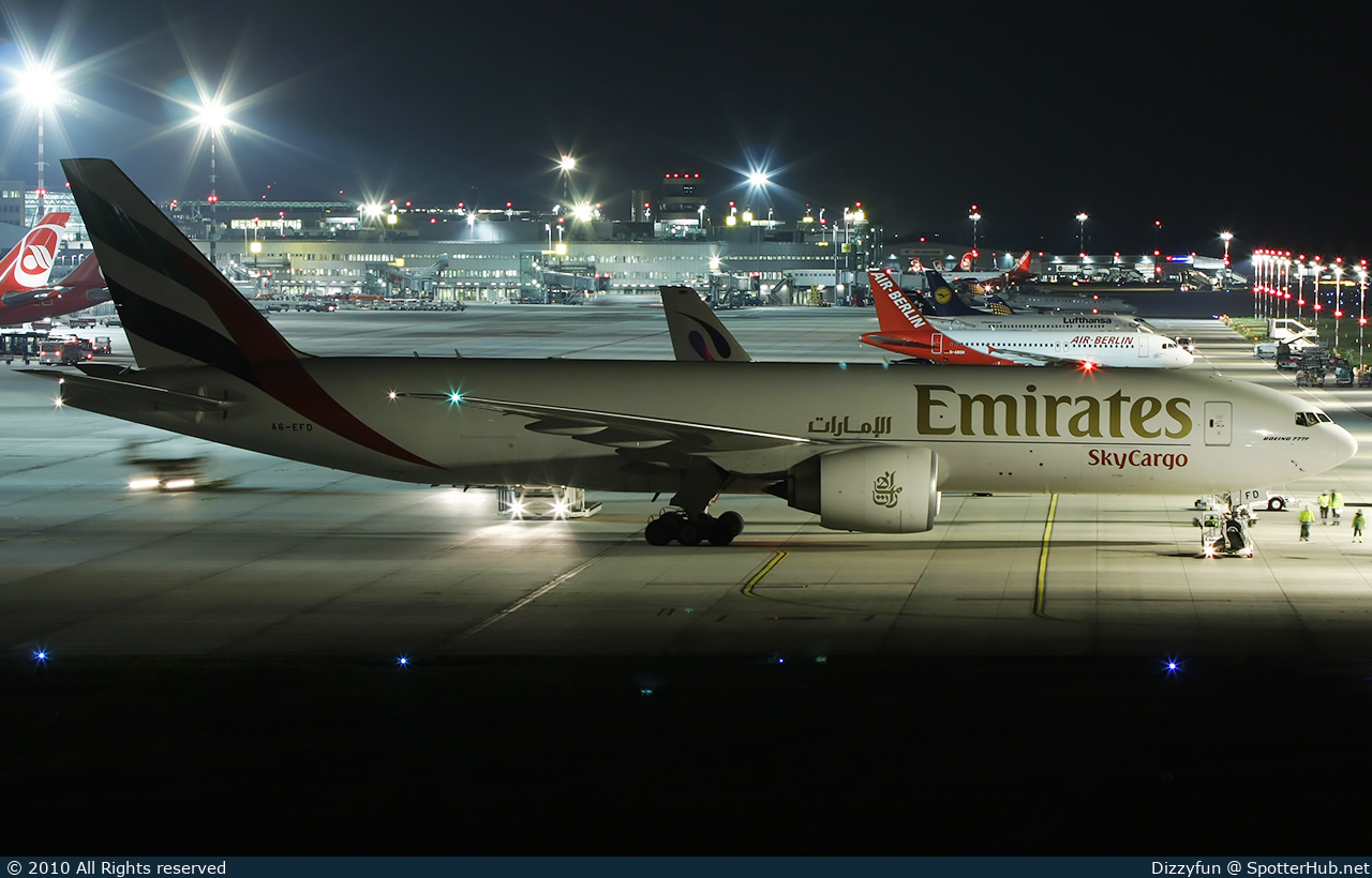 Photo of A6-EFD - Boeing 777-F1H operated by Emirates SkyCargo