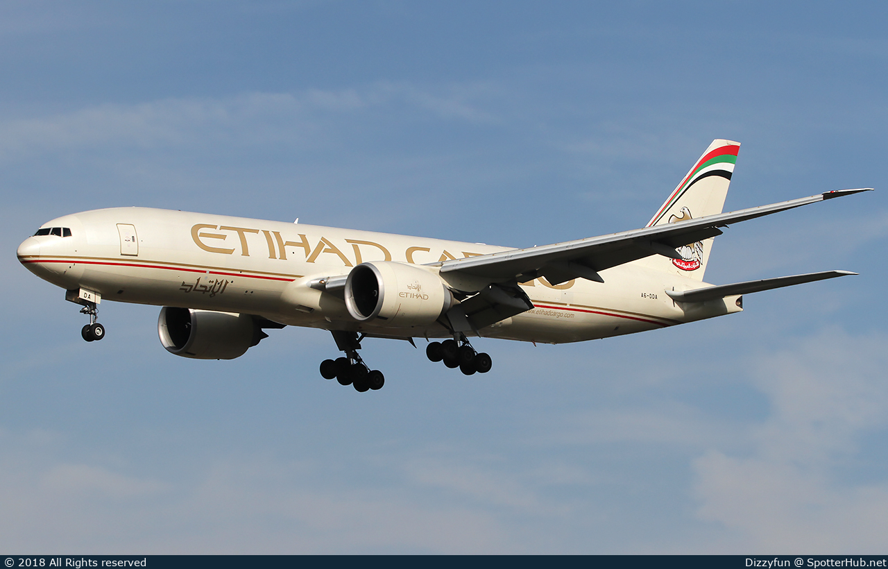 Photo of A6-DDA - Boeing 777-FFX operated by Etihad Cargo