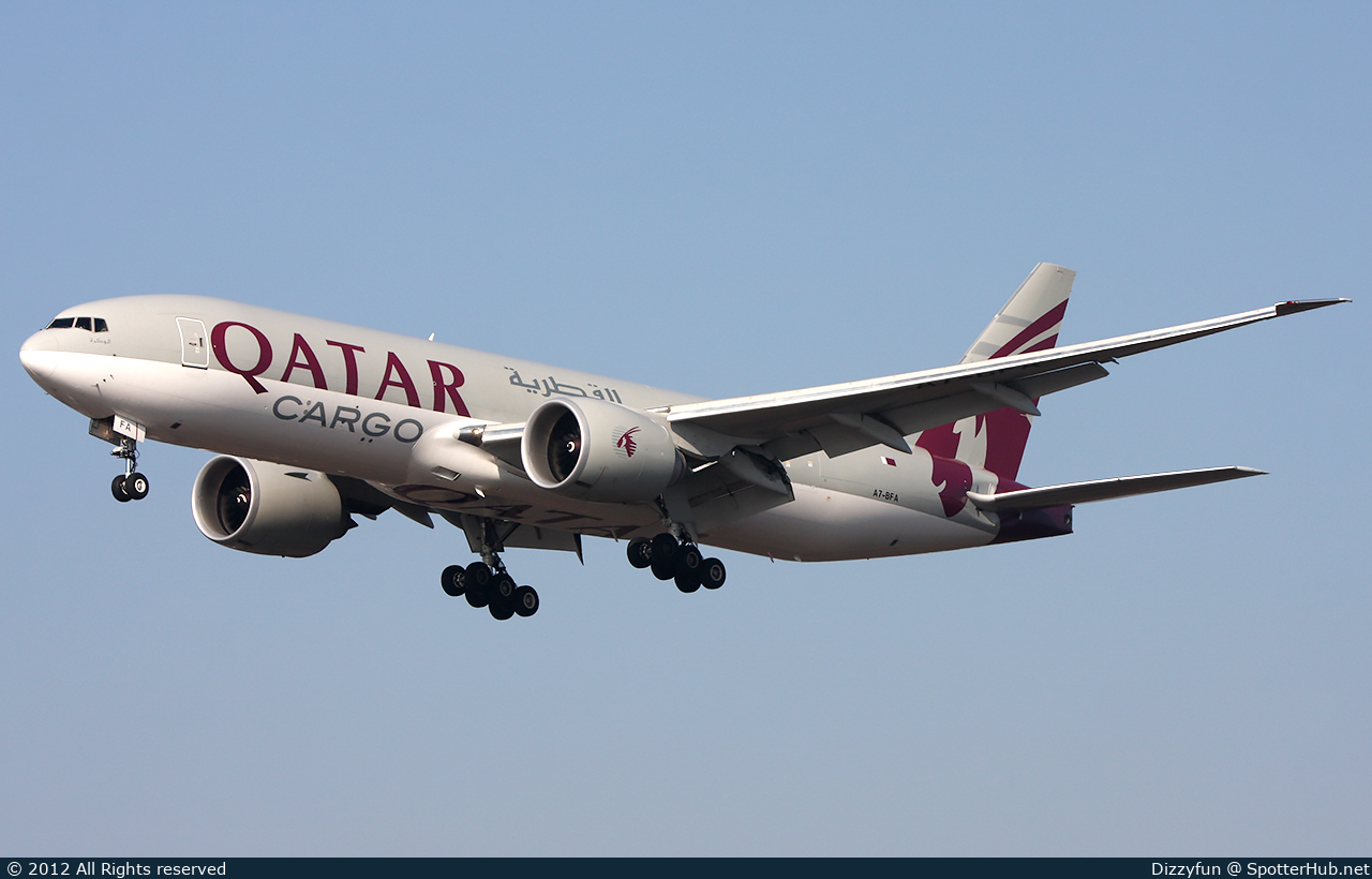 Photo of A7-BFA - Boeing 777-FDZ operated by Qatar Airways Cargo