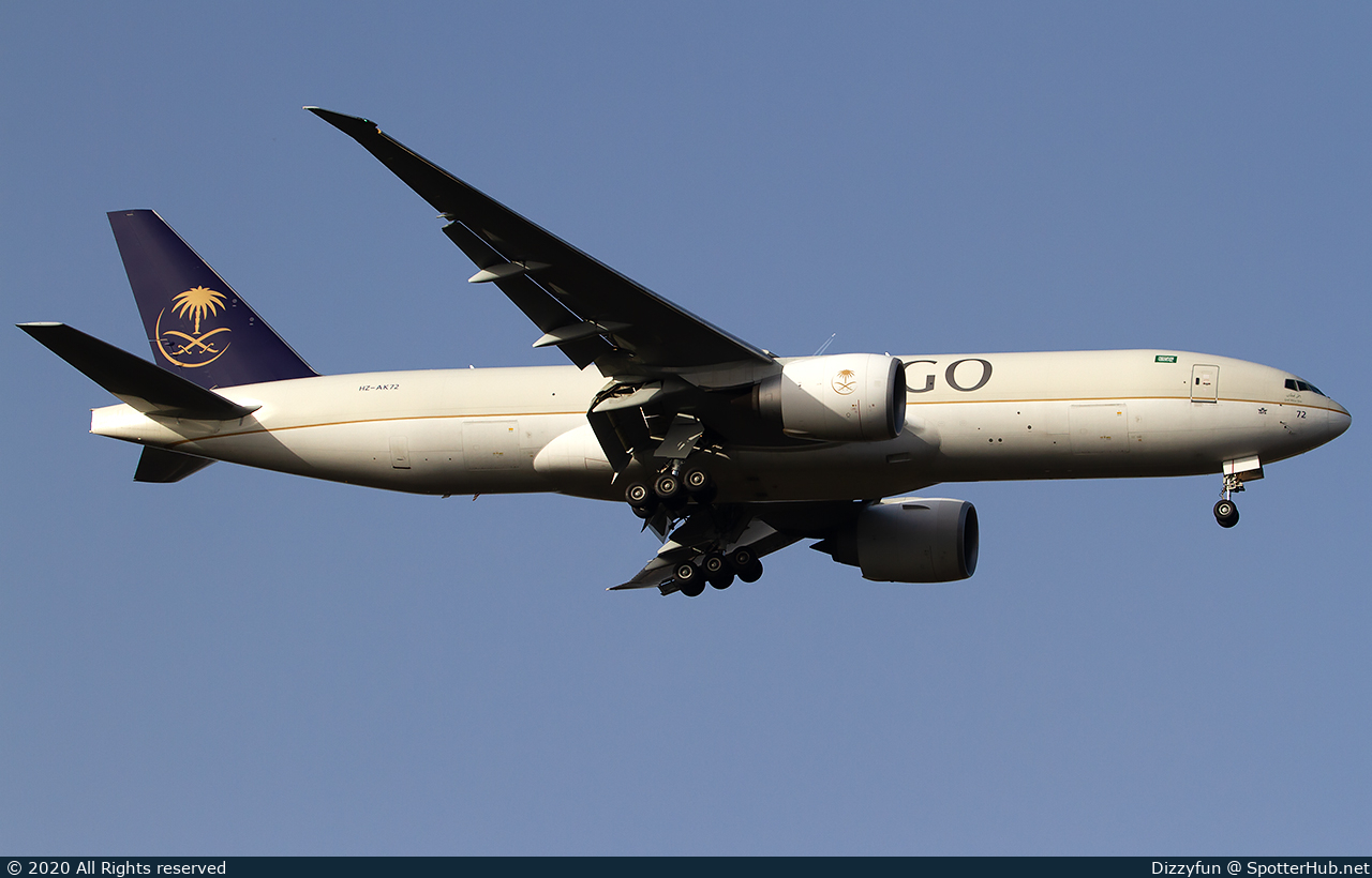 Photo of HZ-AK72 - Boeing 777-FFG operated by Saudia Cargo