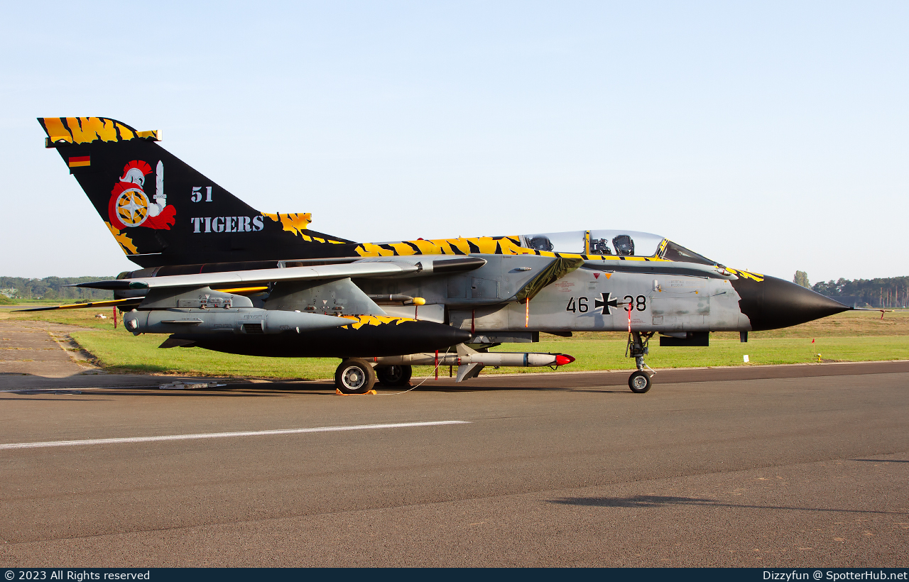 Photo of 46+38 - Panavia Tornado ECR operated by German Air Force