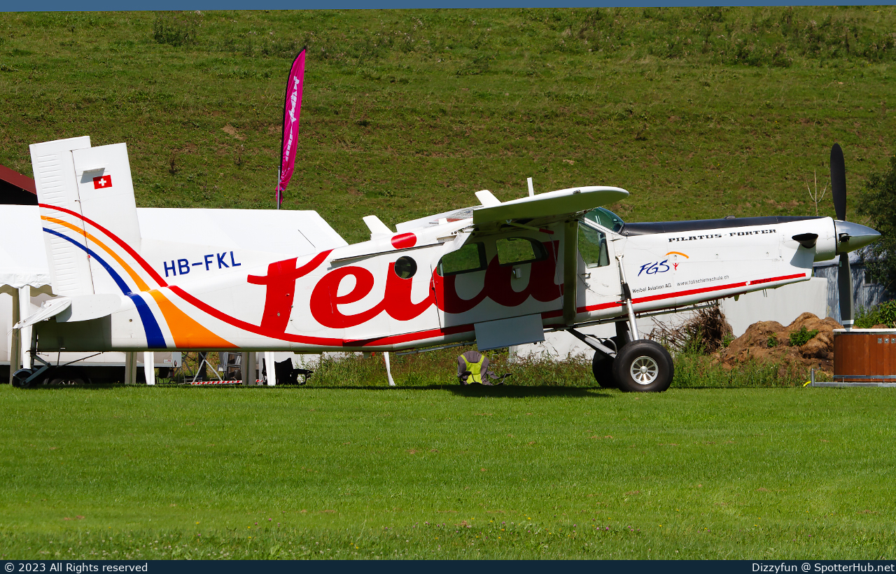 Photo of HB-FKL - Pilatus PC-6/B2-H4 Turbo Porter operated by Fluggruppe Sittertal