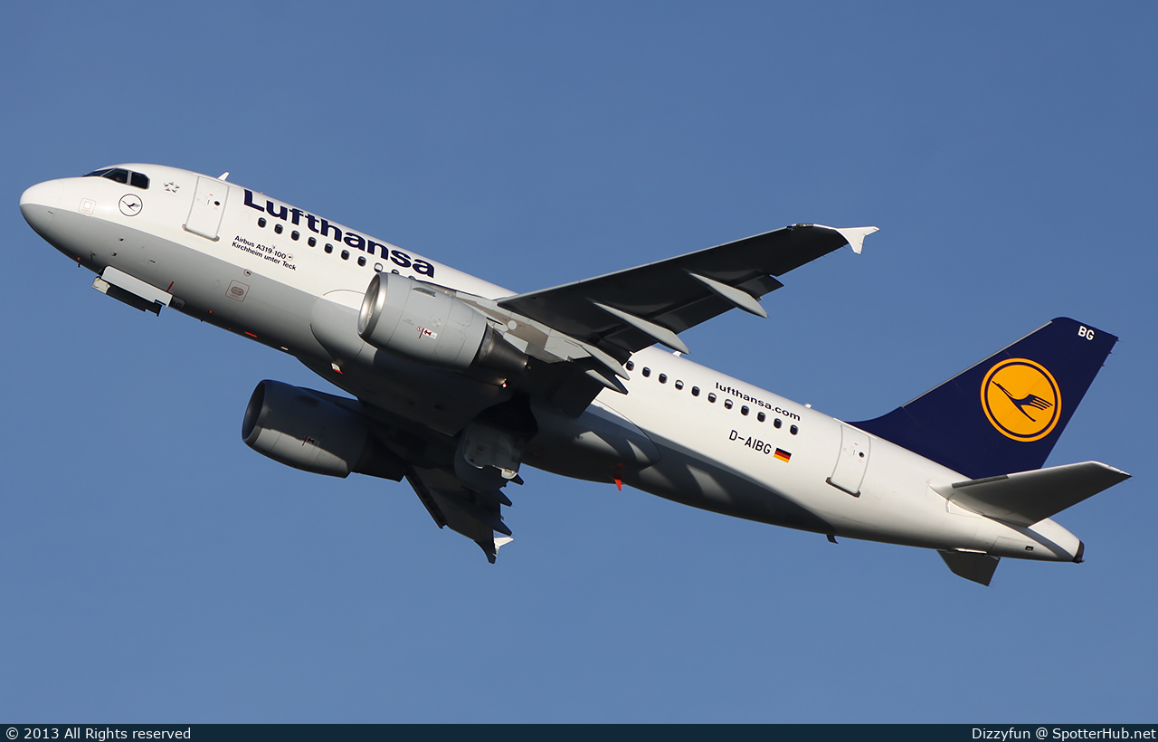 Photo of D-AIBG - Airbus A319-112 operated by Lufthansa