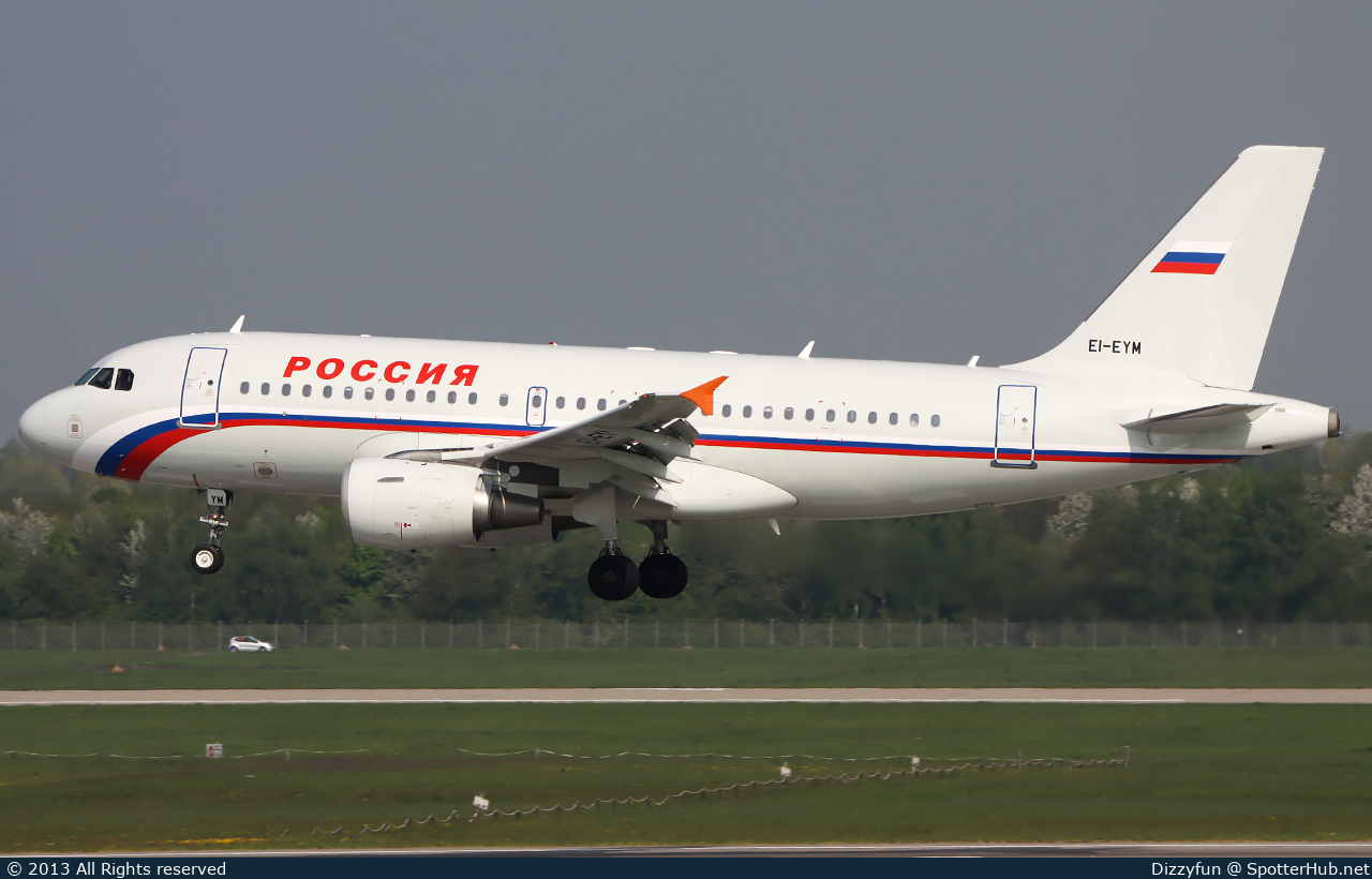 Photo of EI-EYM - Airbus A319-111 operated by Rossiya Airlines