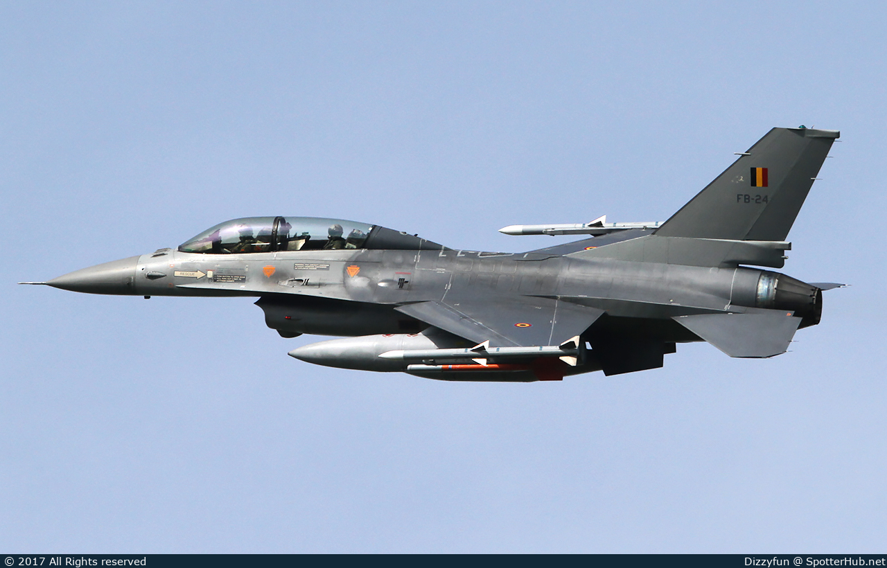 Photo of FB-24 - General Dynamics F-16BM Fighting Falcon operated by Belgian Air Force