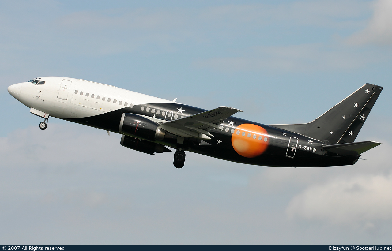 Photo of G-ZAPW - Boeing 737-3L9(QC) operated by Titan Airways