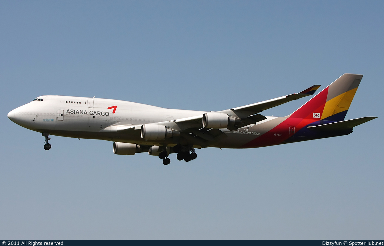 Photo of HL7413 - Boeing 747-48E(BDSF) operated by Asiana Cargo