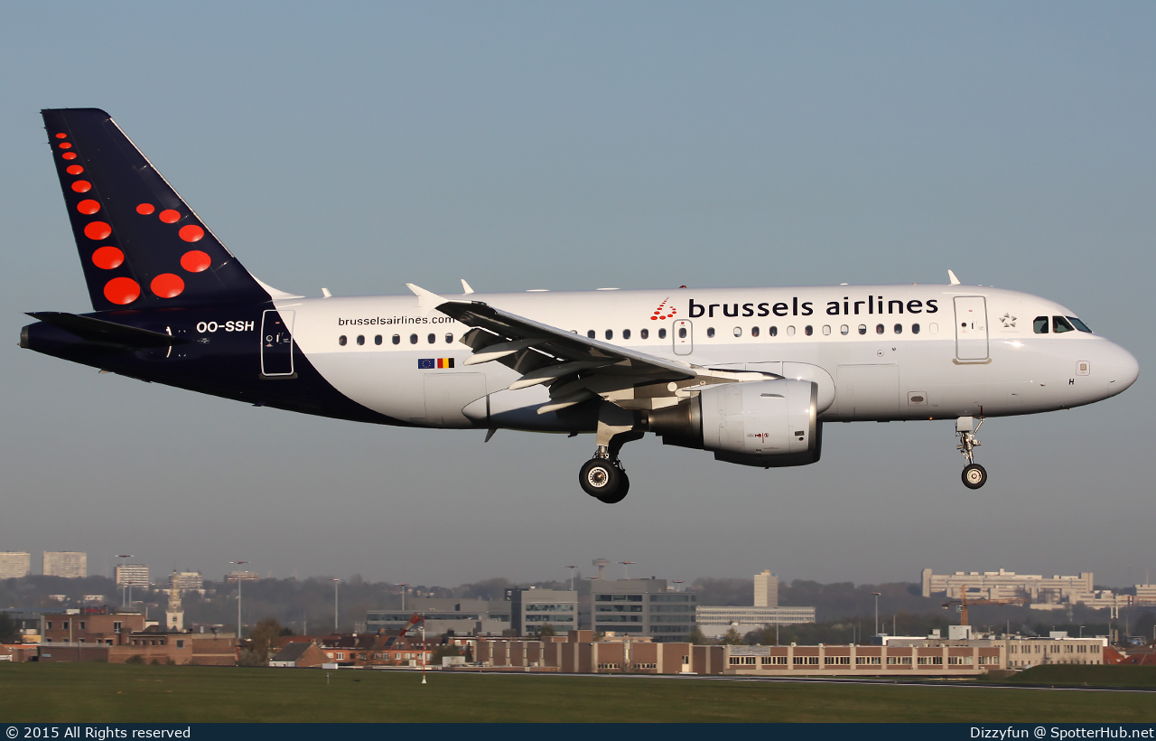 Photo of OO-SSH - Airbus A319-112 operated by Brussels Airlines