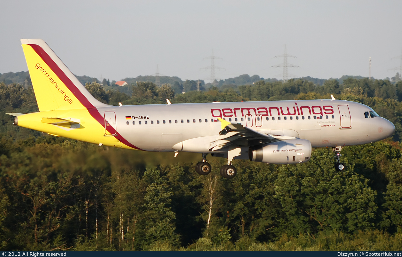 Photo of D-AGWE - Airbus A319-132 operated by Germanwings