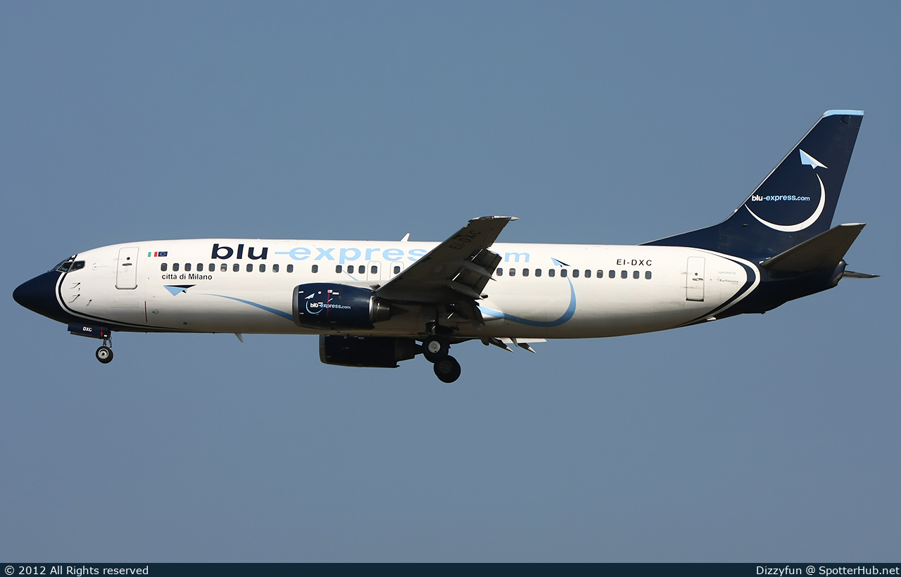 Photo of EI-DXC - Boeing 737-4Q8 operated by Blu-Express