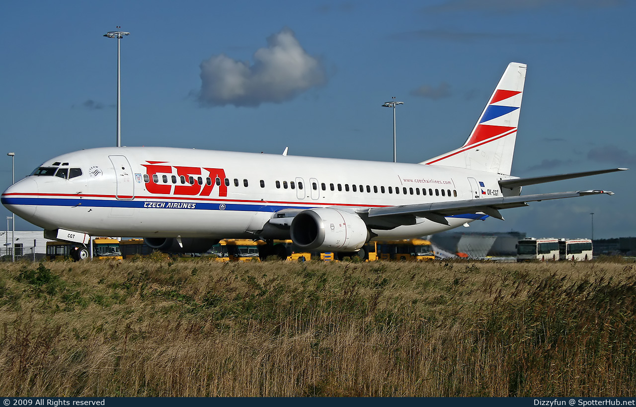Photo of OK-CGT - Boeing 737-46M operated by CSA Czech Airlines