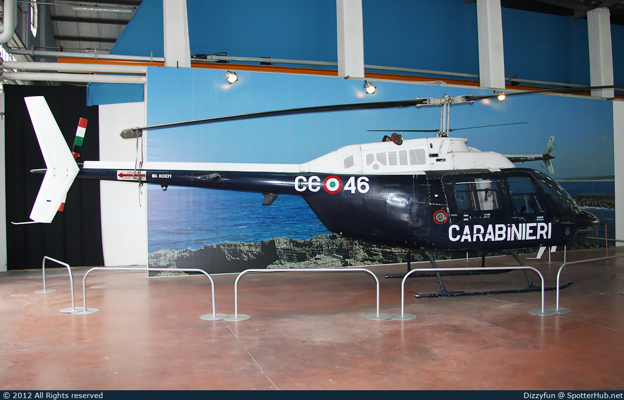 Photo of MM80931 - Agusta-Bell AB-206C-1 JetRanger operated by Italian Police - Carabinieri