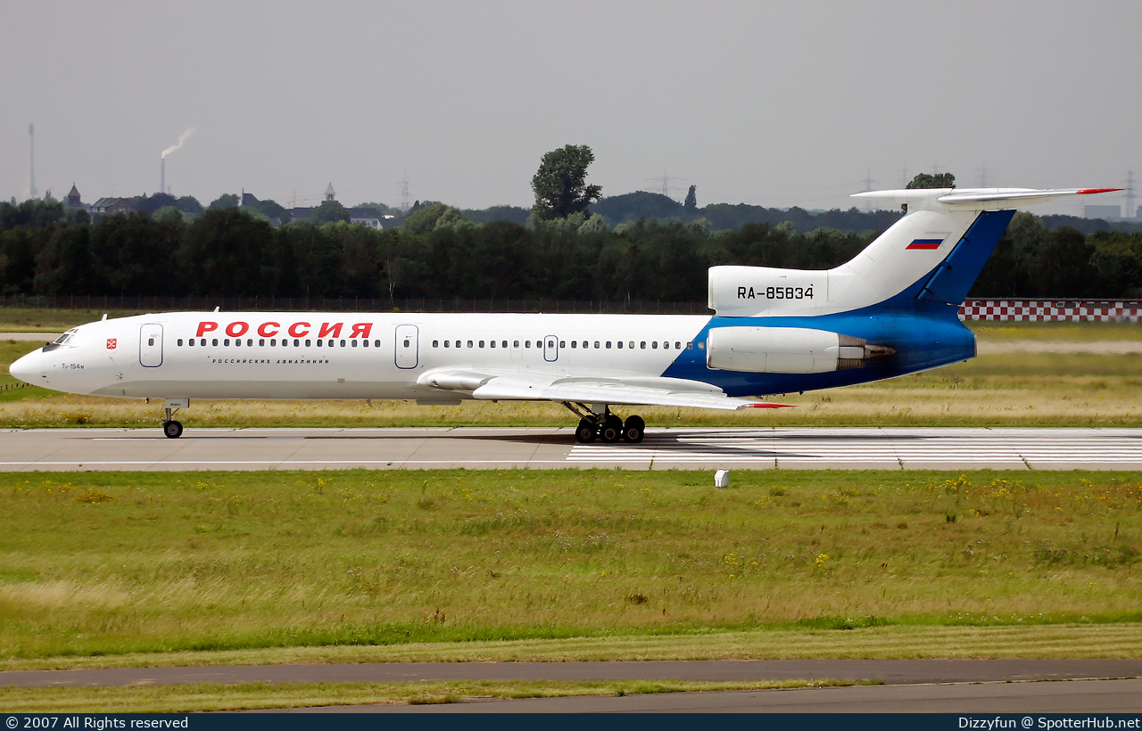 Photo of RA-85834 - Tupolev Tu-154M operated by Rossiya Airlines