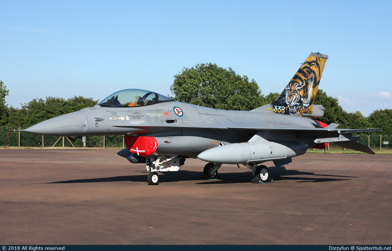 Photo of 671 - General Dynamics F-16AM Fighting Falcon operated by Royal Norwegian Air Force