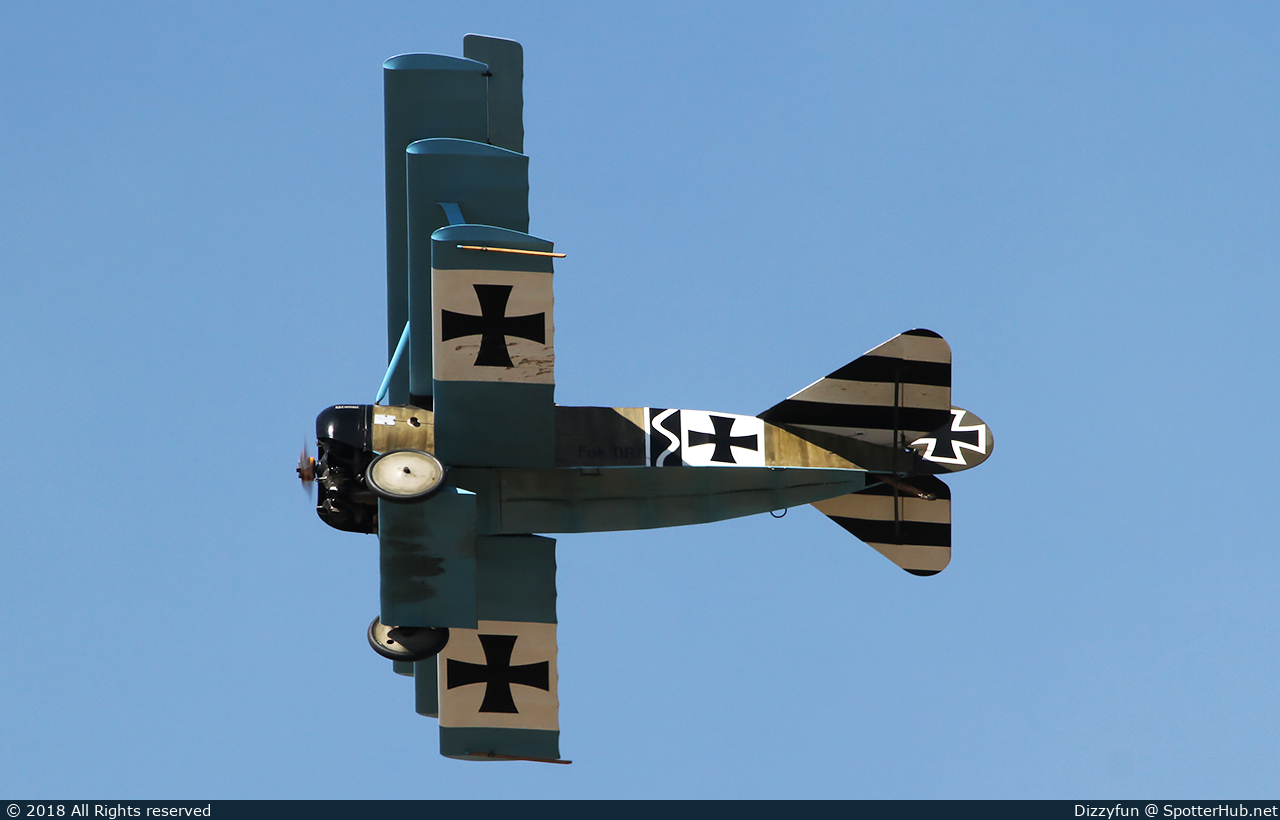 Photo of G-CDXR - Fokker DR.1 [Replica] operated by Great War Display Team