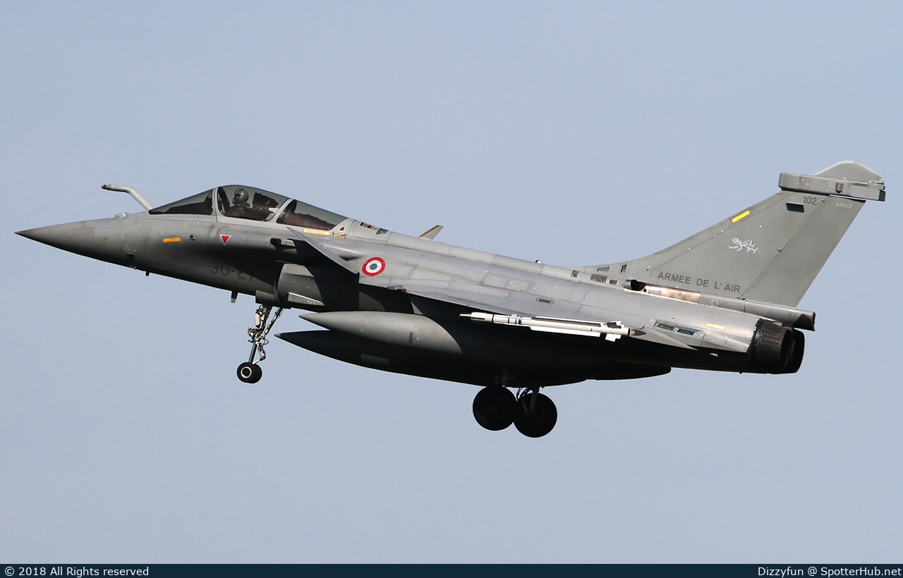 Photo of 102 - Dassault Rafale C operated by French Air Force