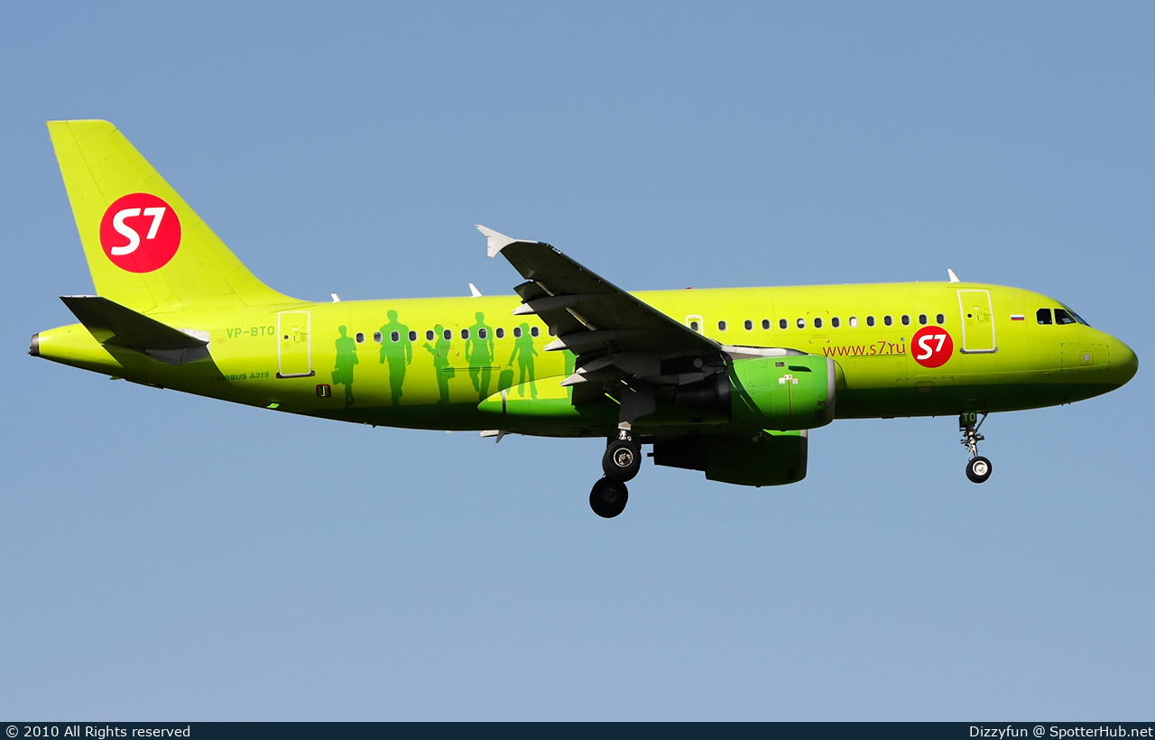 Photo of VP-BTO - Airbus A319-114 operated by S7 Airlines