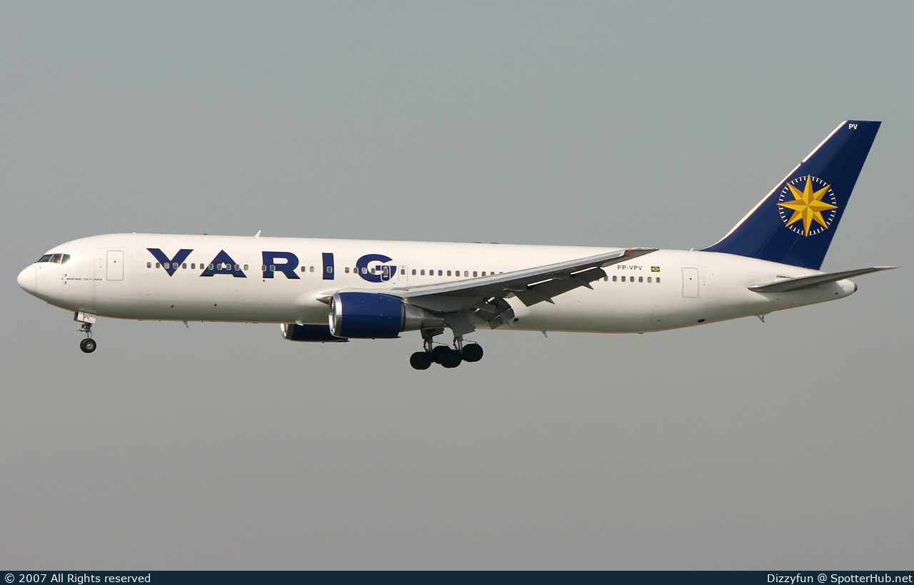 Photo of PP-VPV - Boeing 767-375(ER) operated by Varig
