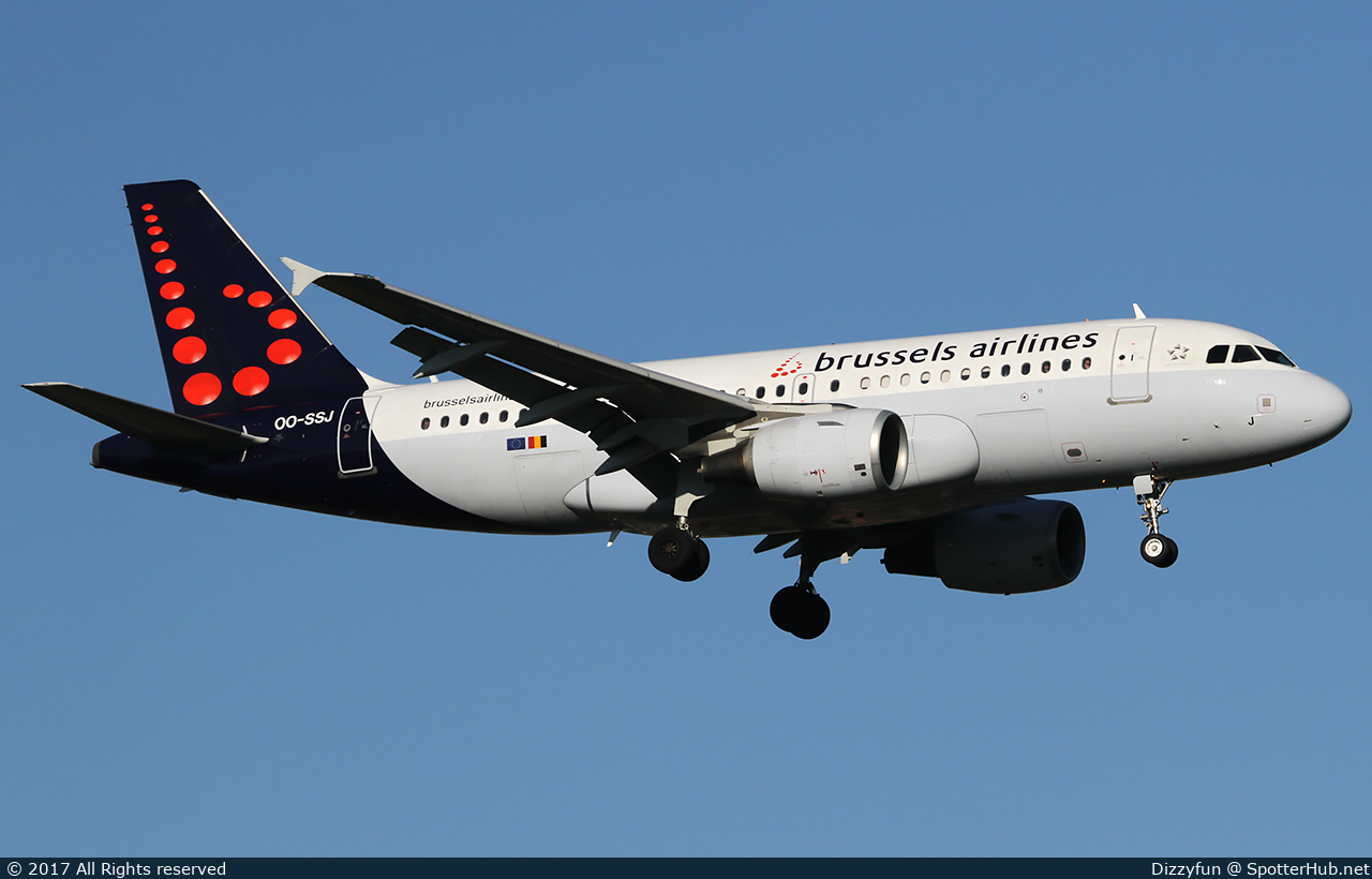 Photo of OO-SSJ - Airbus A319-111 operated by Brussels Airlines