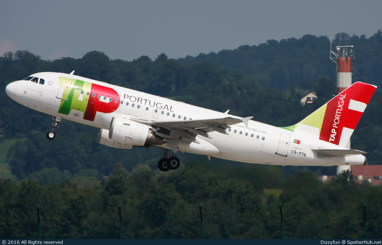 Photo of CS-TTE - Airbus A319-111 operated by TAP Air Portugal