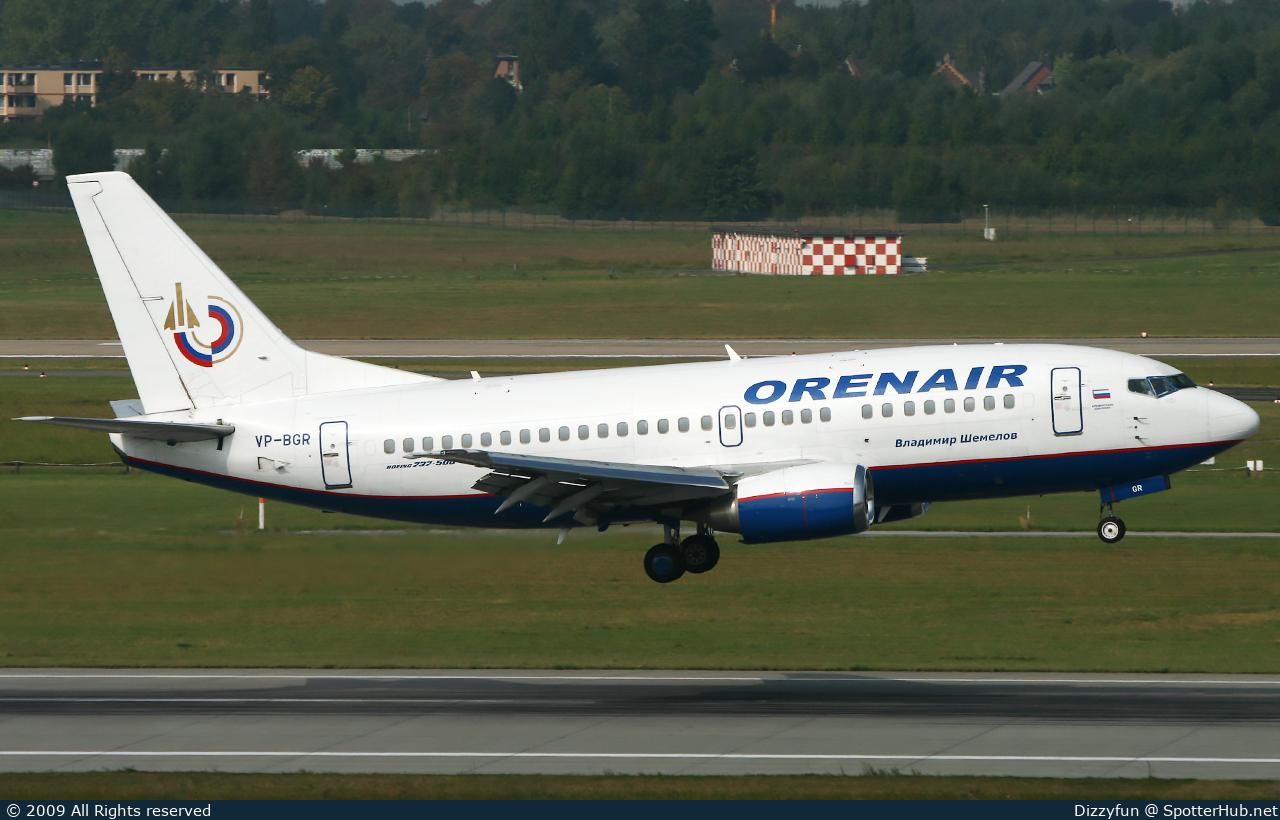 Photo of VP-BGR - Boeing 737-505 operated by Orenair