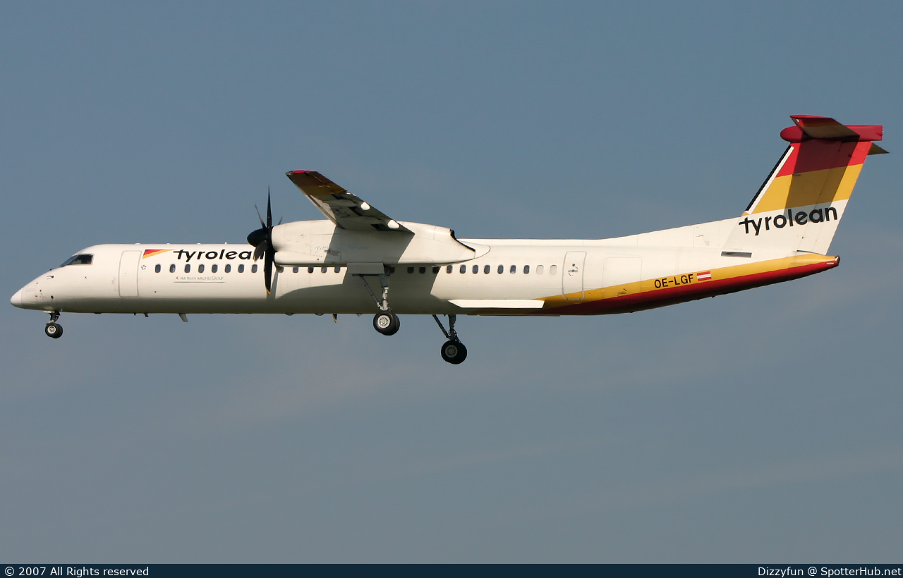 Photo of OE-LGF - Bombardier DHC-8-402 Dash 8 Q400 operated by Tyrolean Airways