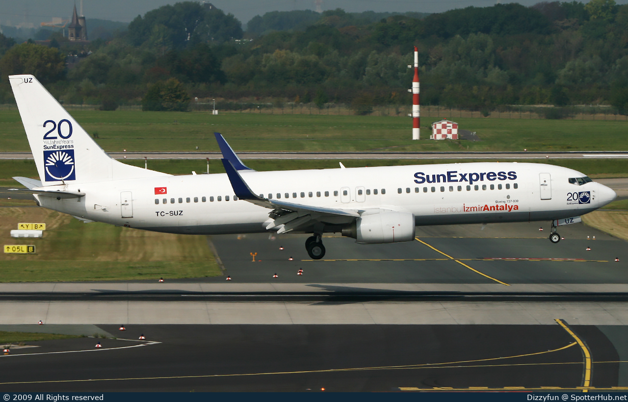 Photo of TC-SUZ - Boeing 737-8HX operated by SunExpress