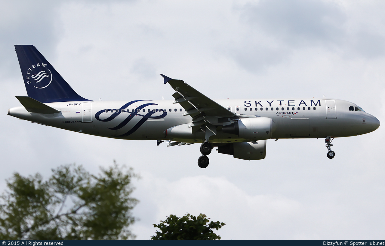 Photo of VP-BDK - Airbus A320-214 operated by Aeroflot