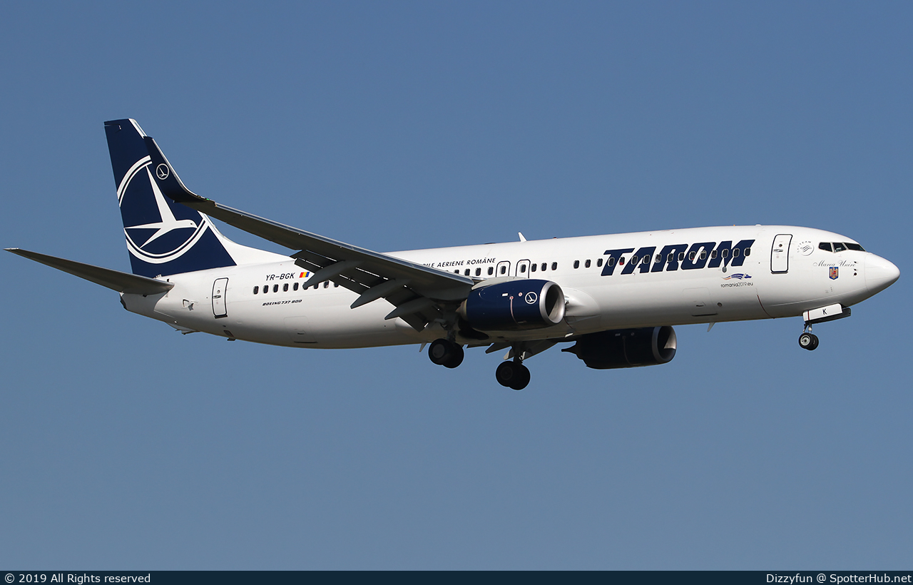 Photo of YR-BGK - Boeing 737-82R operated by Tarom - Romanian Air Transport