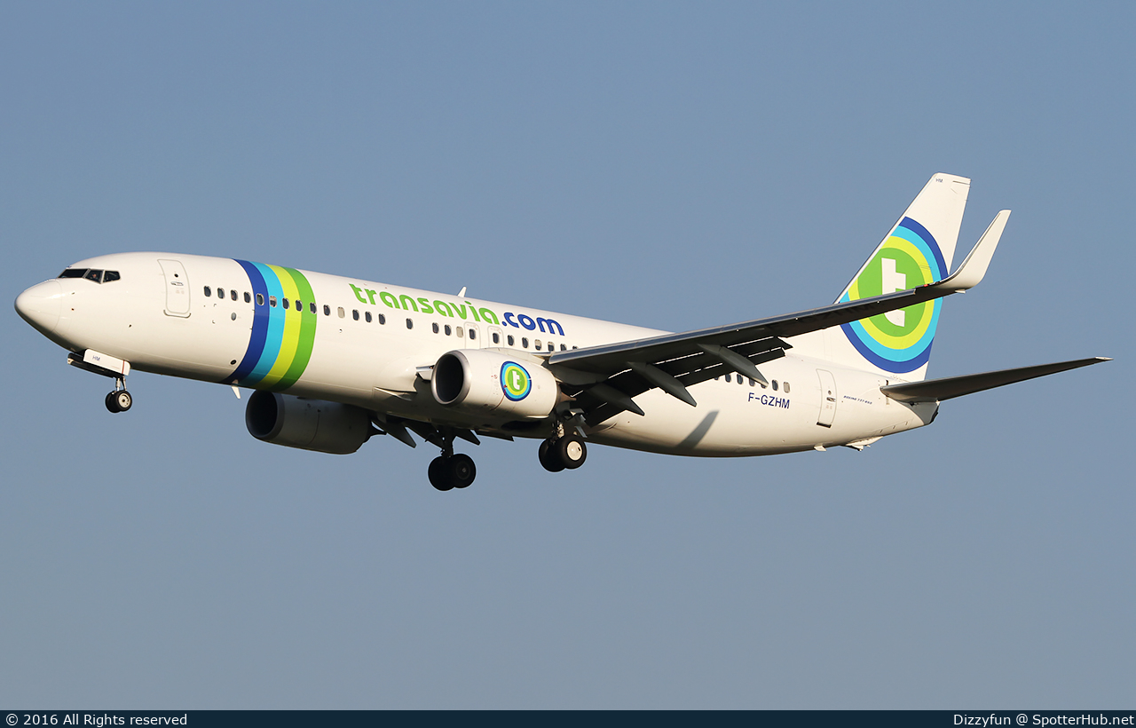 Photo of F-GZHM - Boeing 737-8K2 operated by Transavia France