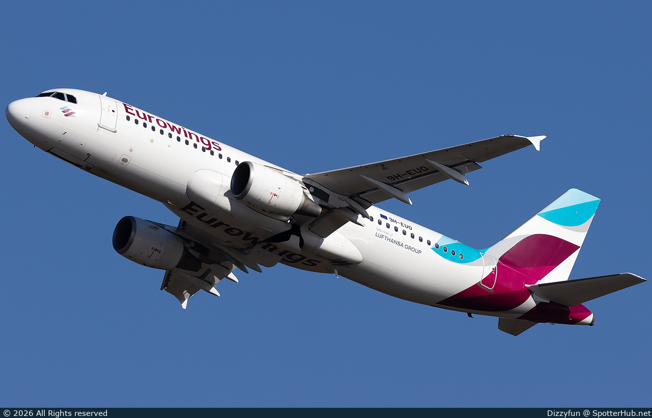 Photo of 9H-EUO - Airbus A320-214 operated by Eurowings Europe Malta