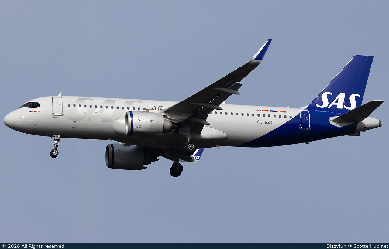 Photo of SE-RZD - Airbus A320-251N operated by SAS Scandinavian Airlines