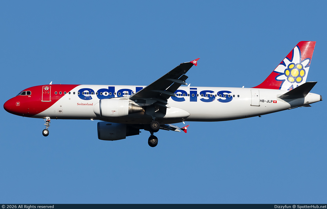 Photo of HB-JLP - Airbus A320-214 operated by Edelweiss Air