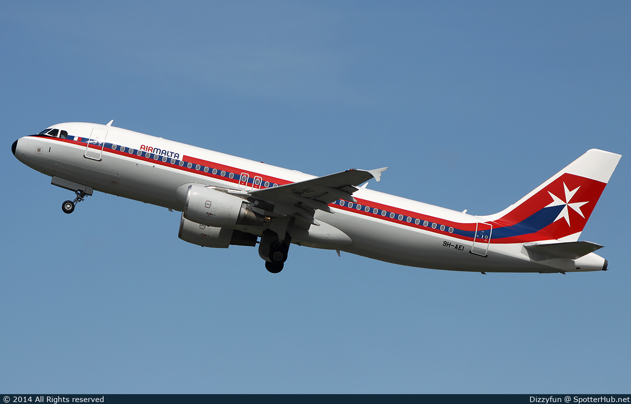 Photo of 9H-AEI - Airbus A320-214 operated by Air Malta