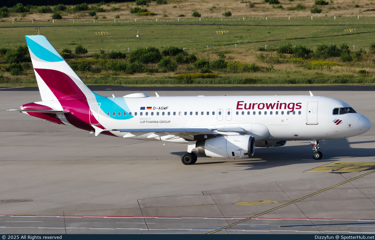 Photo of D-AGWF - Airbus A319-132 operated by Eurowings